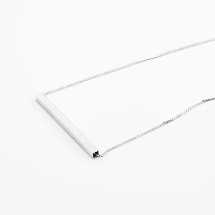 SQUARE matte | NECKLACE Sterling Silver 925 | 43 cm long | Jonathan Radetz