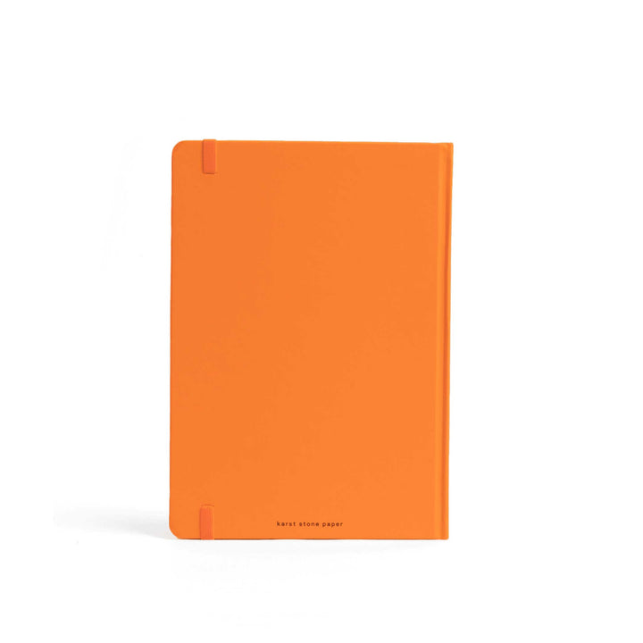 WEEKLY PLANNER 2025 - orangefarbiger  Wochenplaner - Hardcover A5 | Karst Stone Paper