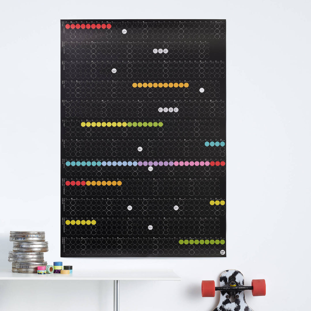 Annual planner - DOT ON HIGH - portrait format | dot on