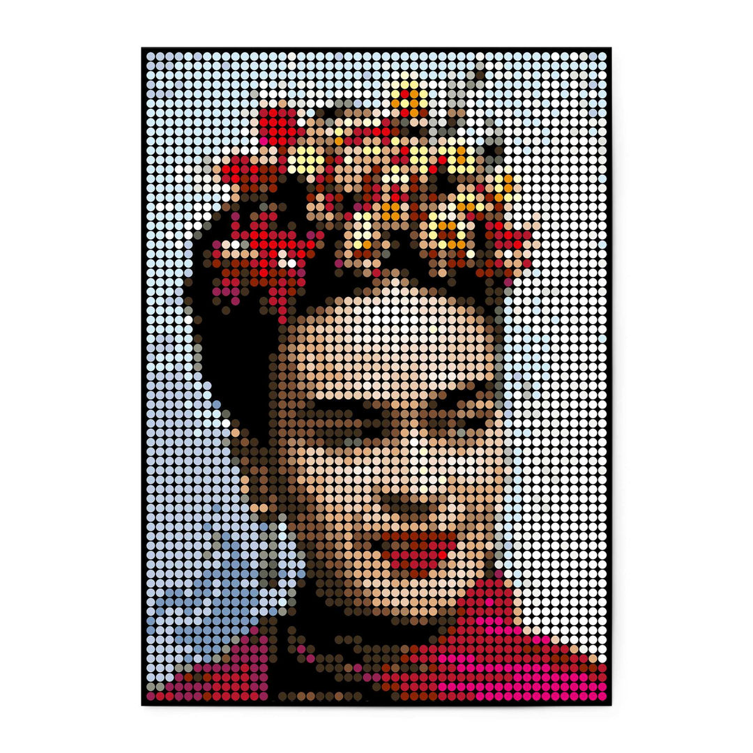 FRIDA PIXELART - Kleben nach Zahlen mit Stickern - 50x70 cm | dot on