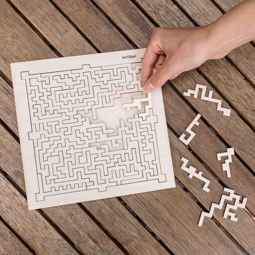 BOXY - Außergewöhnliche IQ-PUZZLE aus Holz | Behäppi