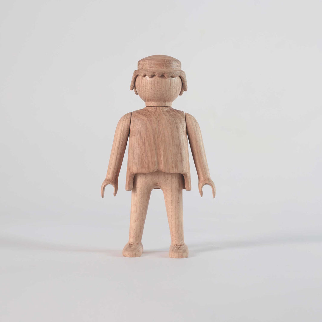 PLAYMOBIL | Wooden FIGURINE | Oak 17 cm high | Jakob Burgsø | boyhood