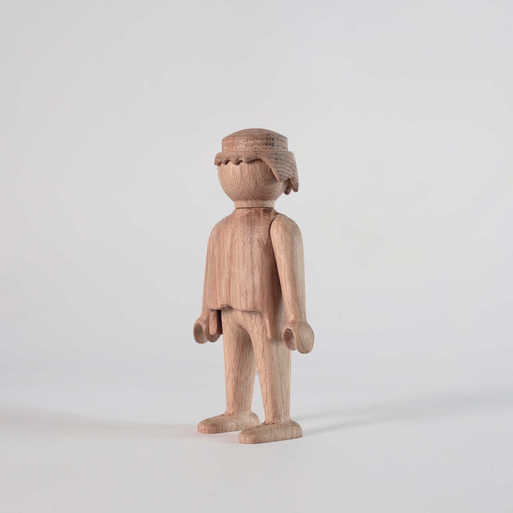 PLAYMOBIL | Wooden FIGURINE | Oak 17 cm high | Jakob Burgsø | boyhood