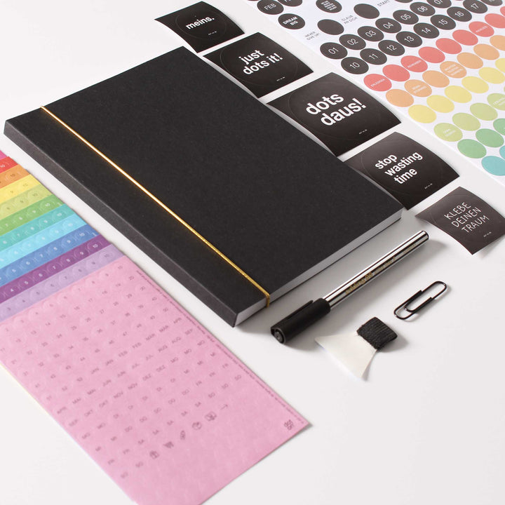 BUJO BOX Rainbow - Buchplaner-Set - Bullet Journal | dot on