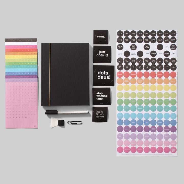 BUJO BOX Rainbow - Buchplaner-Set - Bullet Journal | dot on