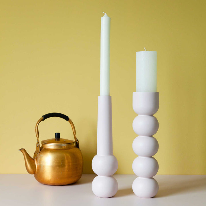 3-in-1 HIGH - multifunctional wooden Candleholder 34 cm high | Lemon Lily