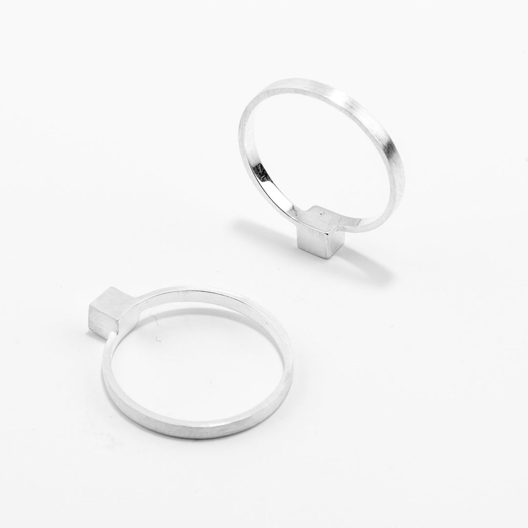 CUBE - 925er Sterling Silber RING | Jonathan Radetz