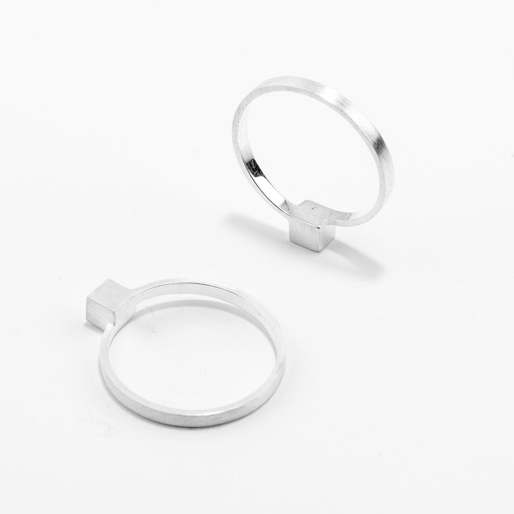 CUBE |  Sterling SILVER RING | Jonathan Radetz