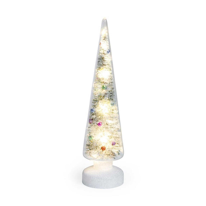 SNOWY WONDERLAND Small - LED lighted glass TREE - 36 cm high | MoMA