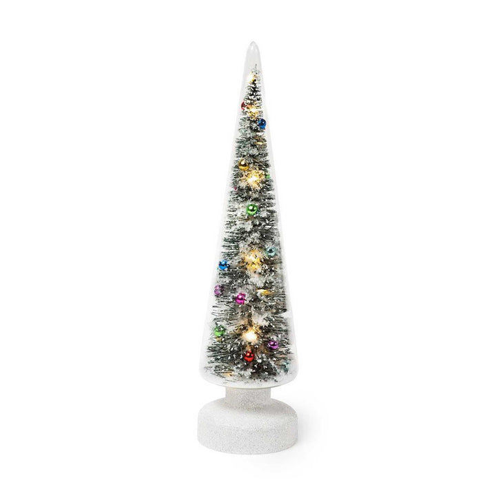 SNOWY WONDERLAND Small - LED lighted glass TREE - 36 cm high | MoMA