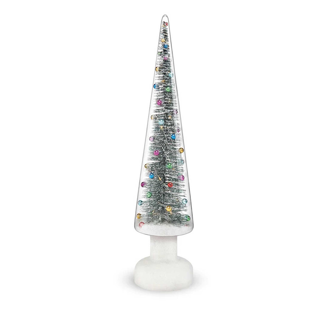 SNOWY WONDERLAND Large - Grosser Glas-TANNENBAUM mit LED Beleuchtung - 56 cm hoch | MoMA