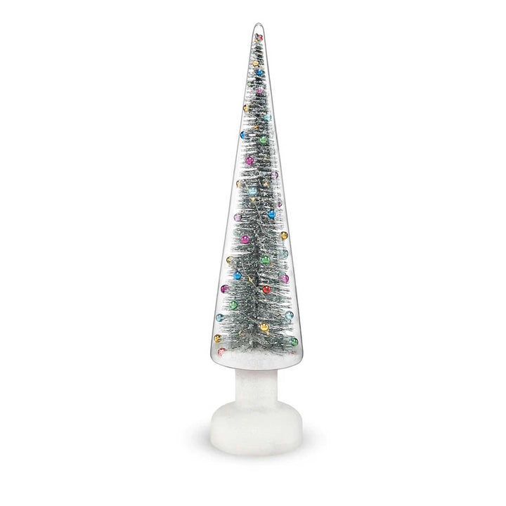 SNOWY WONDERLAND Large - LED lighted glass TREE - 56 cm high | MoMA