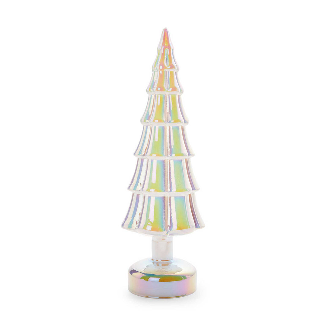 WHITE - Glas-TANNENBAUM mit LED Beleuchtung  - 33 cm hoch | MoMA