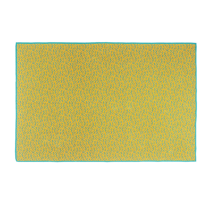 BITMAP LABYRINTH Golden Ochre - TAGESDECKE - 180x140 cm - 90% Baumwolle | Cristian Zuzunaga
