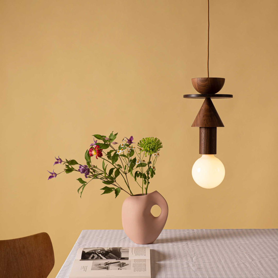 JUNIT WALNUT - ceiling light - walnut wood | Schneid Studio