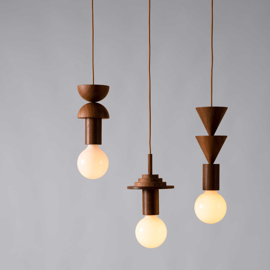 JUNIT WALNUT - ceiling light - walnut wood | Schneid Studio