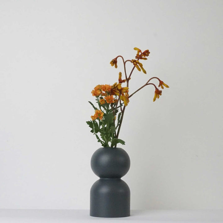 LOW - wooden Vase 14 cm high | Lemon Lily