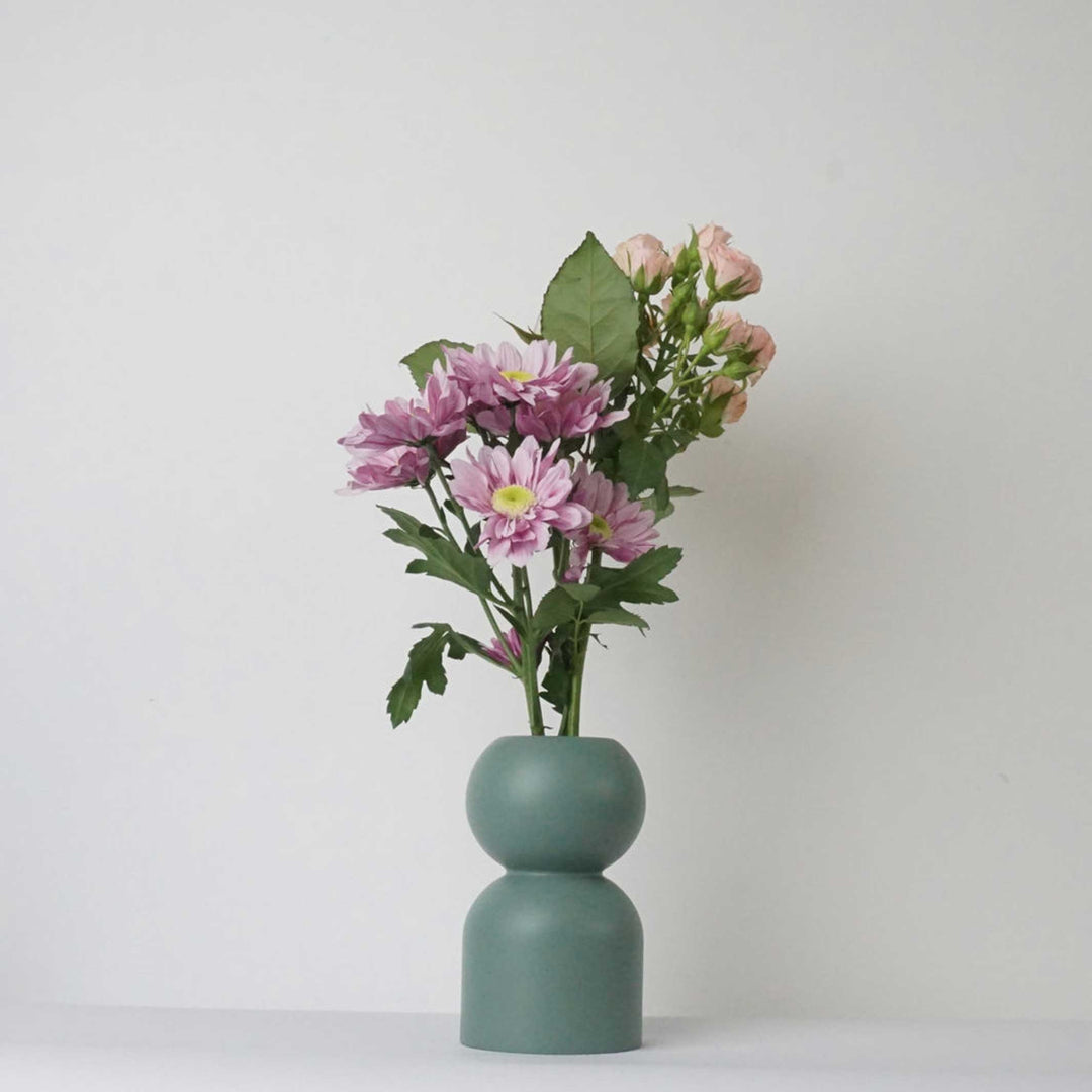 LOW - wooden Vase 14 cm high | Lemon Lily