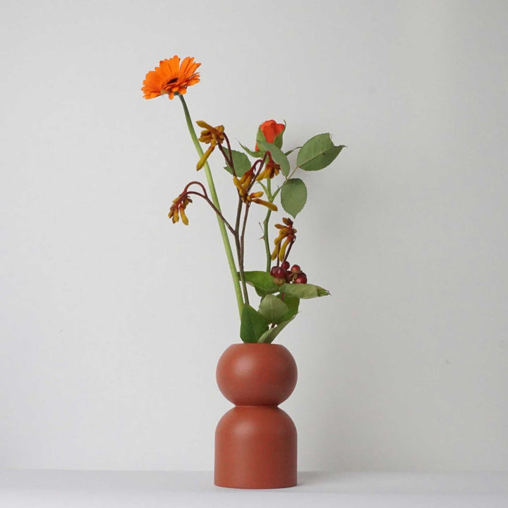 LOW - wooden Vase 14 cm high | Lemon Lily