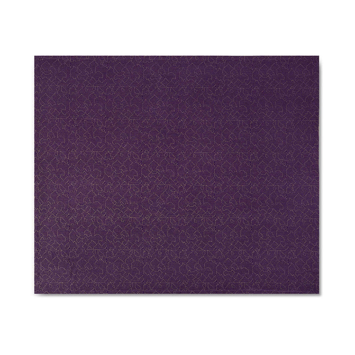 MAPPING BEDSPREAD - lila-farbige TAGES-BETT-DECKE - 235x245 cm - 100% Baumwolle | Cristian Zuzunaga