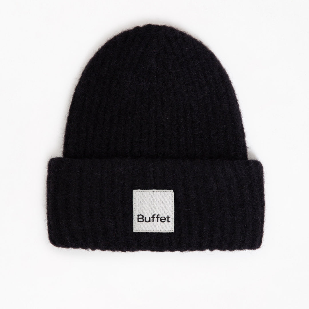 CHUNKY ALPACA HAT - Beanie - Black | Buffet Clothing