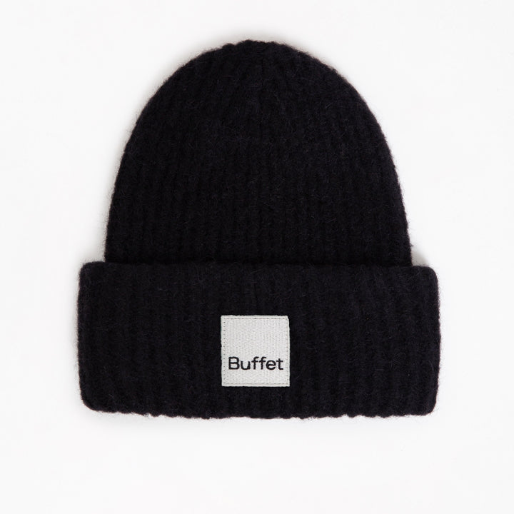 CHUNKY ALPACA MÜTZE - Beanie - Schwarz | Buffet Clothing