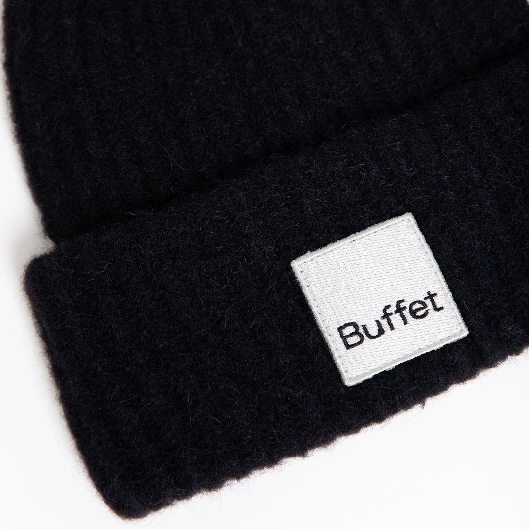 CHUNKY ALPACA MÜTZE - Beanie - Schwarz | Buffet Clothing