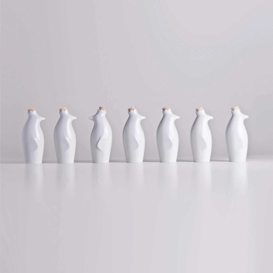 PENGUIN KING | Porcelain OIL & VINEGAR DISPENSER Set | Holaria