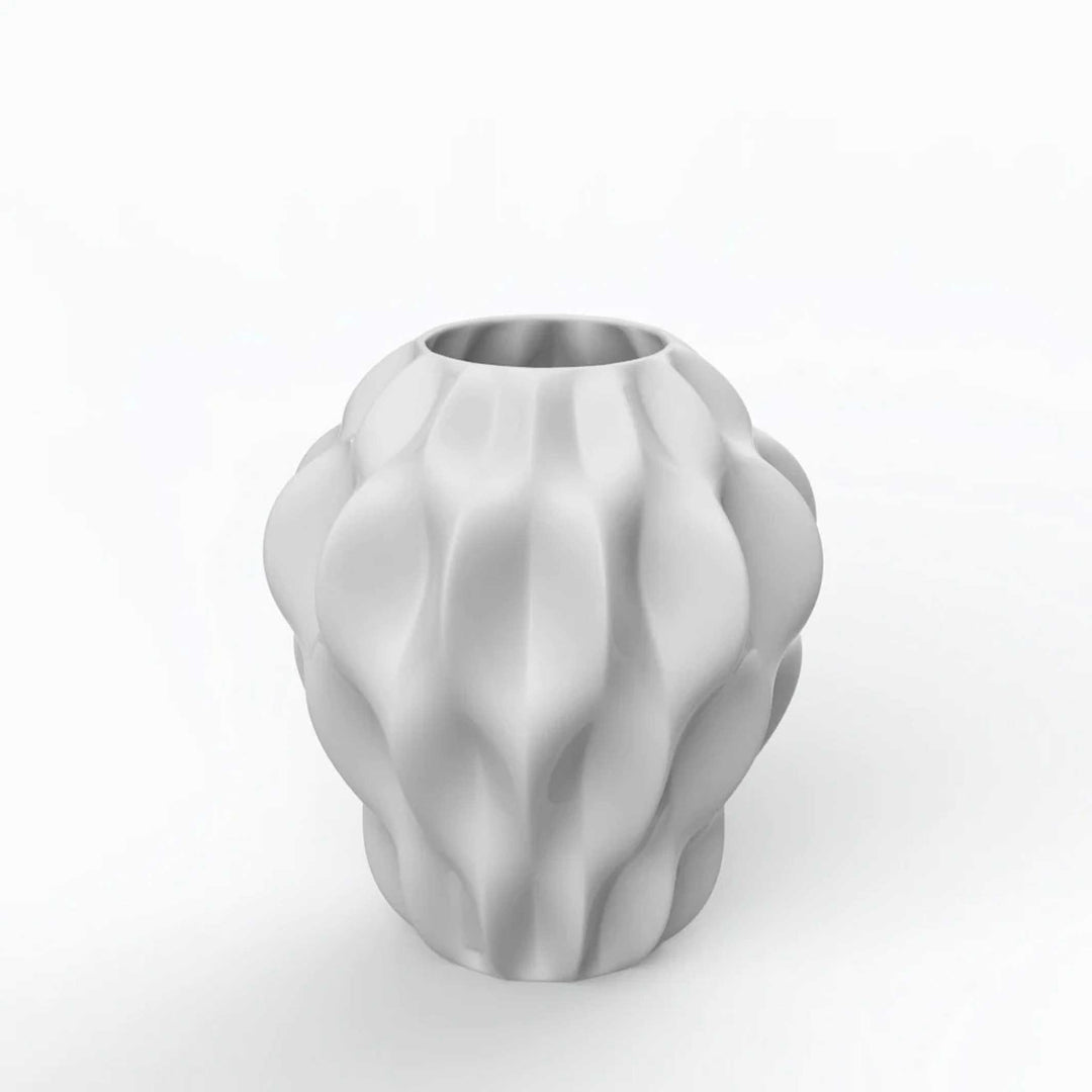 PLISSAN P - Porzellan BLUMENVASE - H=32 cm | Holaria