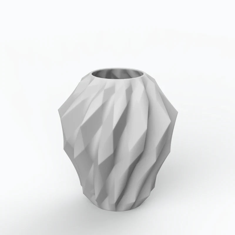 Plissan Geometrico P - Porcelain VASE - H=32 cm | Holaria