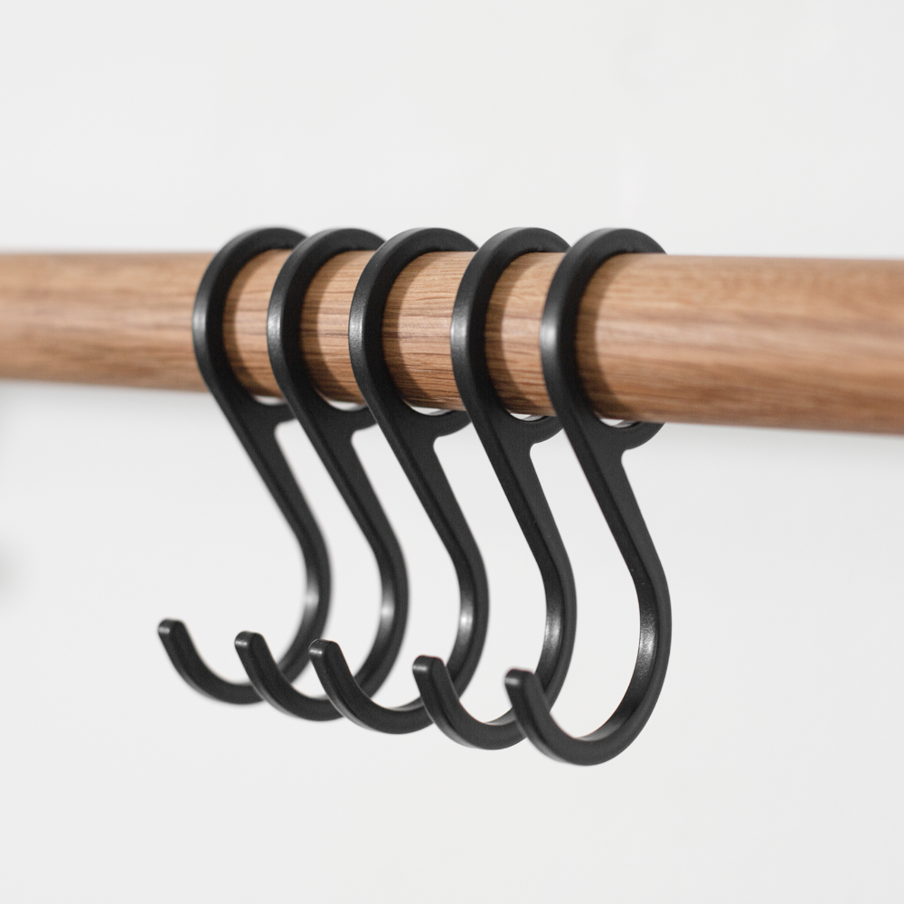 Coat hook set - SPRING HOOKS - ⌀ 25 mm | Result Objects