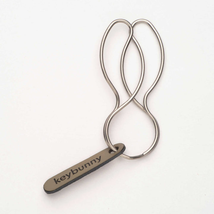 KEYBUNNY SIMPLY SILVER - Schlüsselring mit Halteclip | keybunny