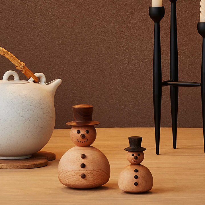 SNOWMAN - Small wooden TUMBLER | Thor Høy | Spring Copenhagen