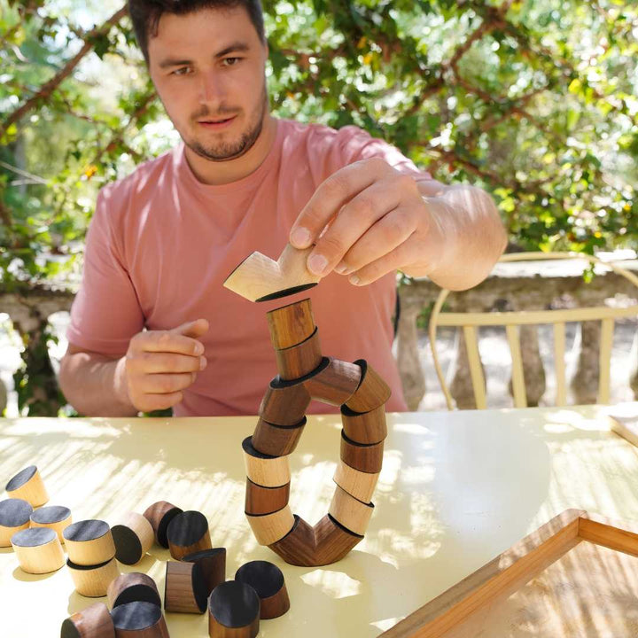 LOGGOS - Stacking game made of wood | La IDA