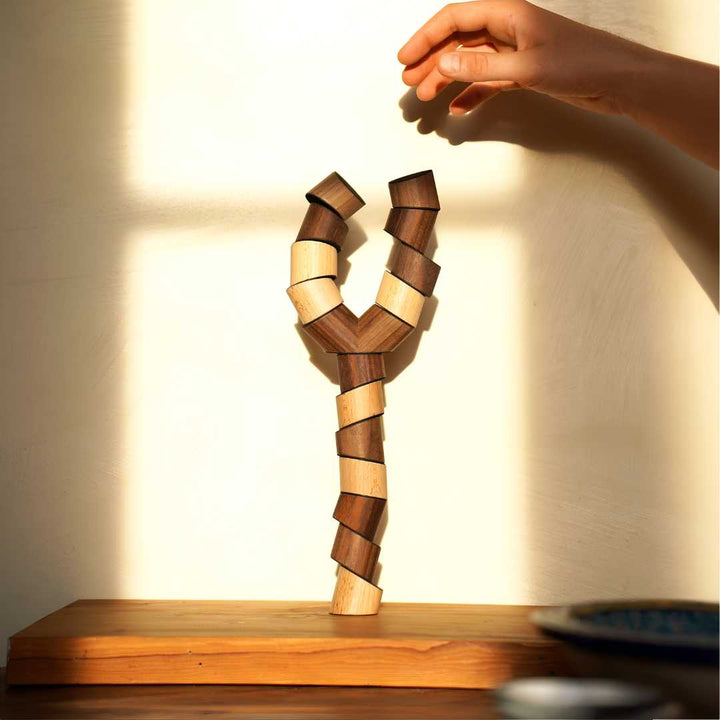 LOGGOS - Stacking game made of wood | Frechling