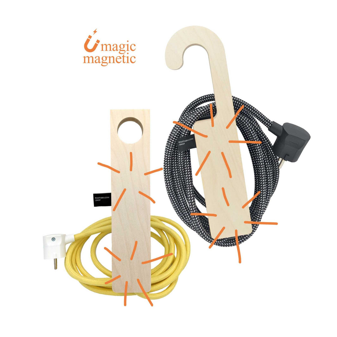 STROMER MINI HOOK - magnetische Steckerleiste - 3-fach Stecker - mit Haken | Njustudio