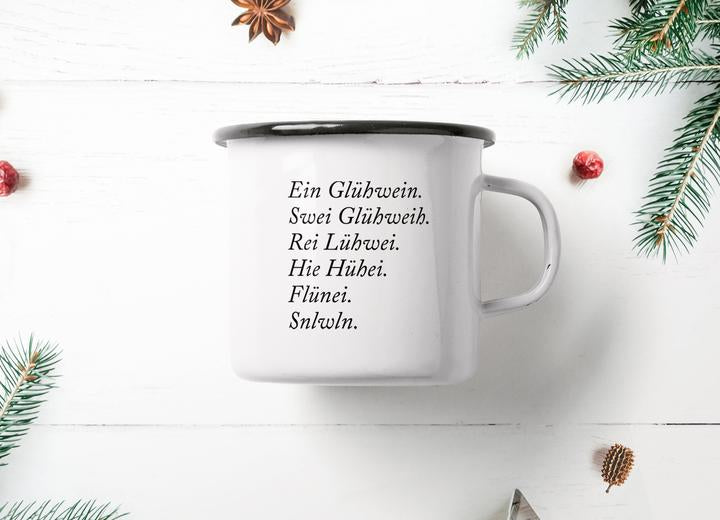 GLÜHWEIN - enamel mug | typealive