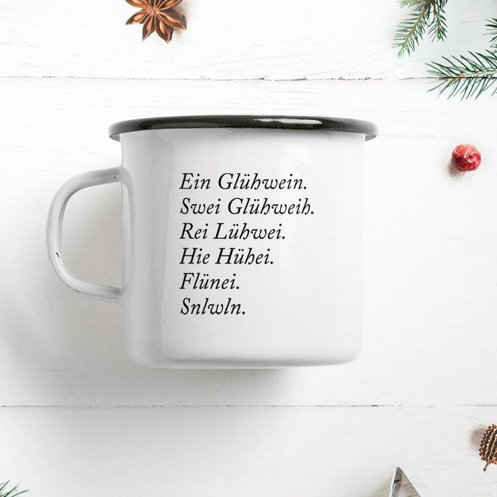 GLÜHWEIN - enamel mug | typealive