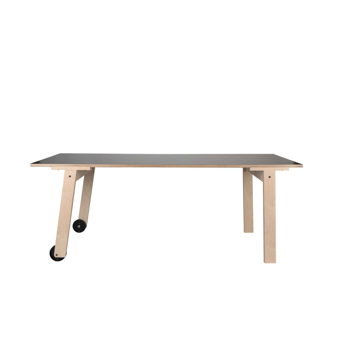 Table - FLAT ON WHEELS - BLACK | rform