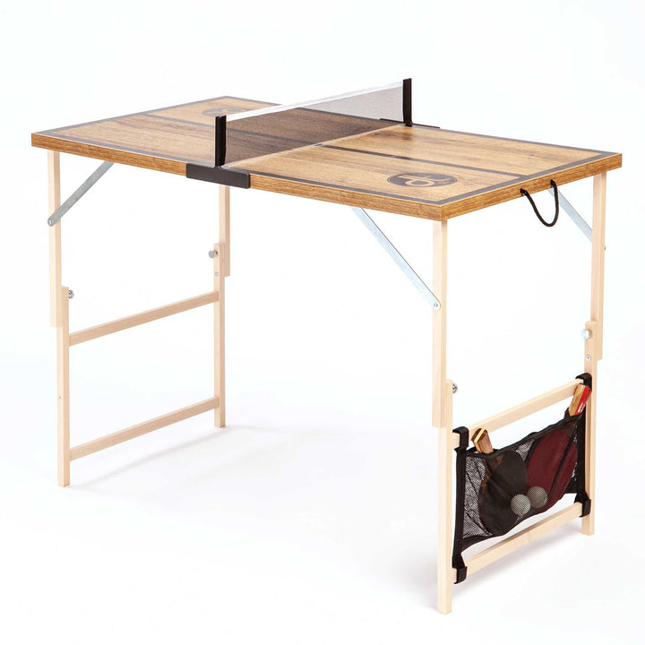 COGNAC OAK - mini table tennis table for everywhere | DISH TENNIS