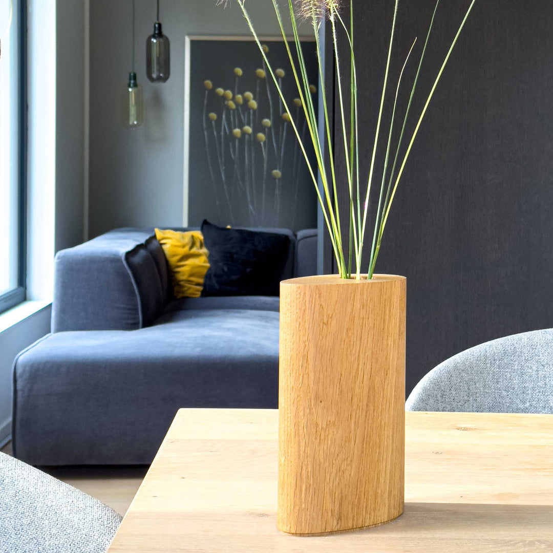 GROW! - Vase aus Holz | finbeaux