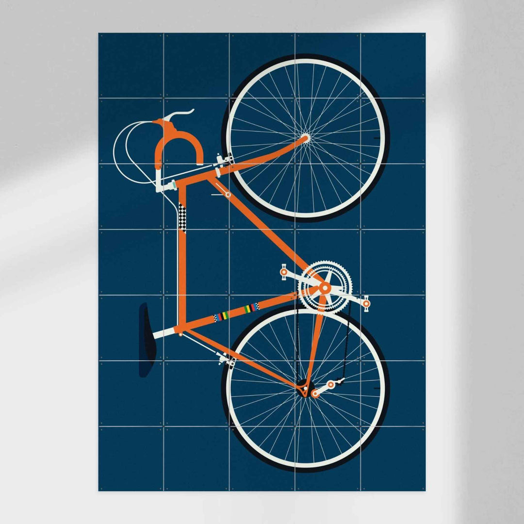 Wanddekoration - RACING BIKE ORANGE - Bo Lundberg | IXXI