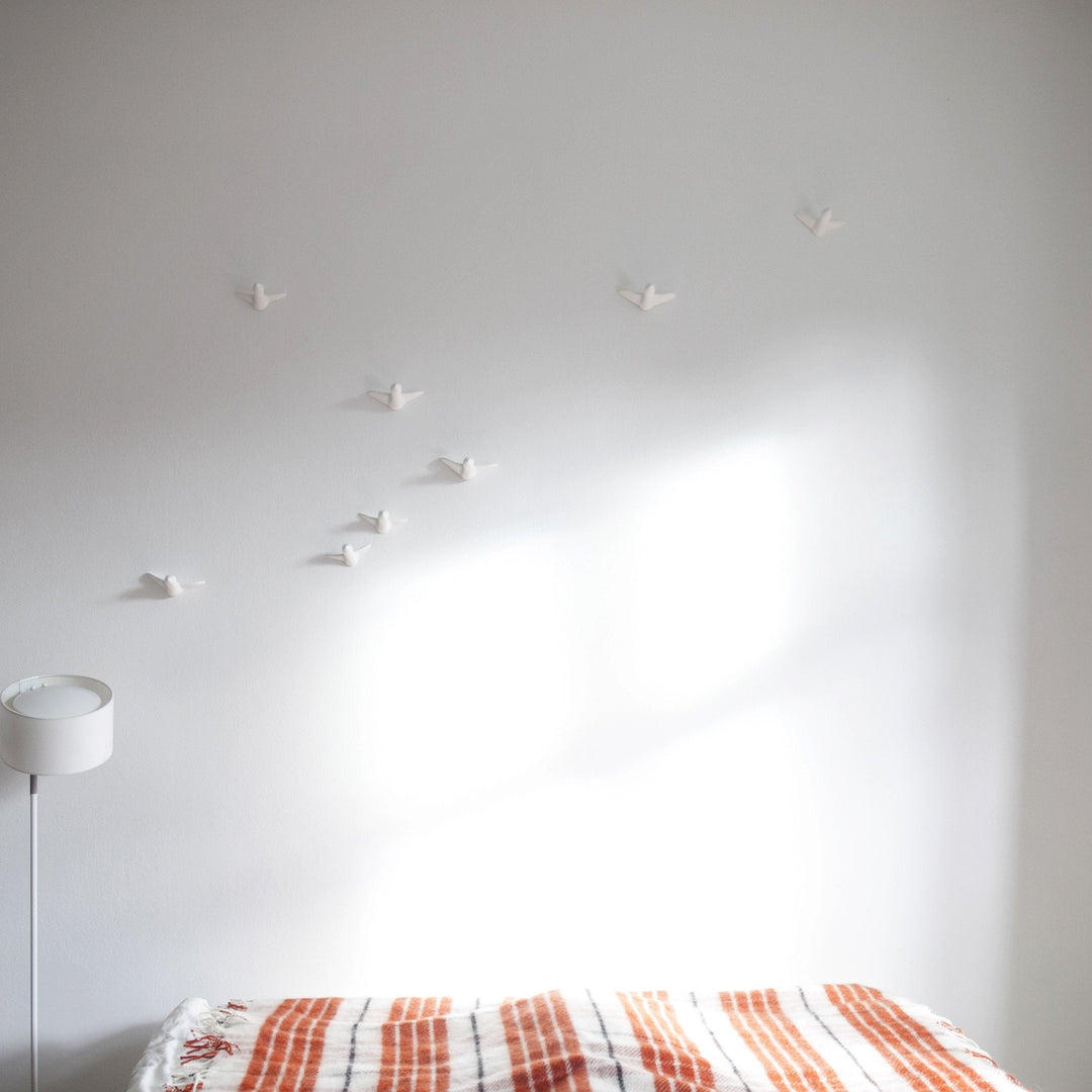 LARGE BIRD SWARM - wall decoration - 8 birds + 1 mini bird gifted | Formpoet