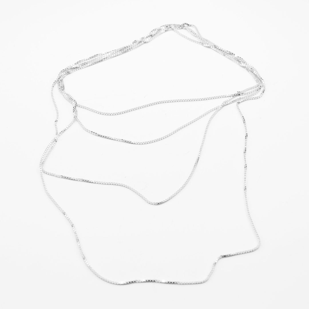 ENDLESS NECKLACE - feine Sterling Silber HALSKETTE - RAW und FINE - 120 cm | Jonathan Radetz