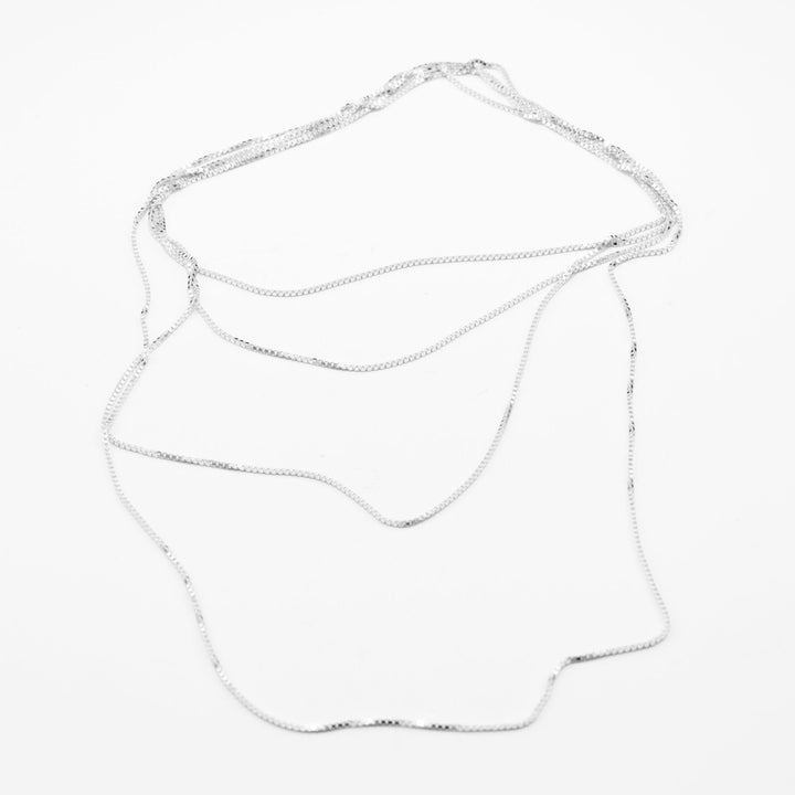 ENDLESS - fine sterling silver NECKLACE - RAW and FINE - 120 cm | Jonathan Radetz