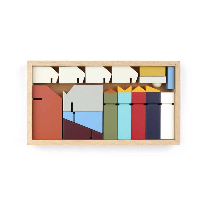 NATIVITY SCENE - minimalistic wooden CHRISTMAS SET - 15 pieces | Floris Hovers | Ikonic