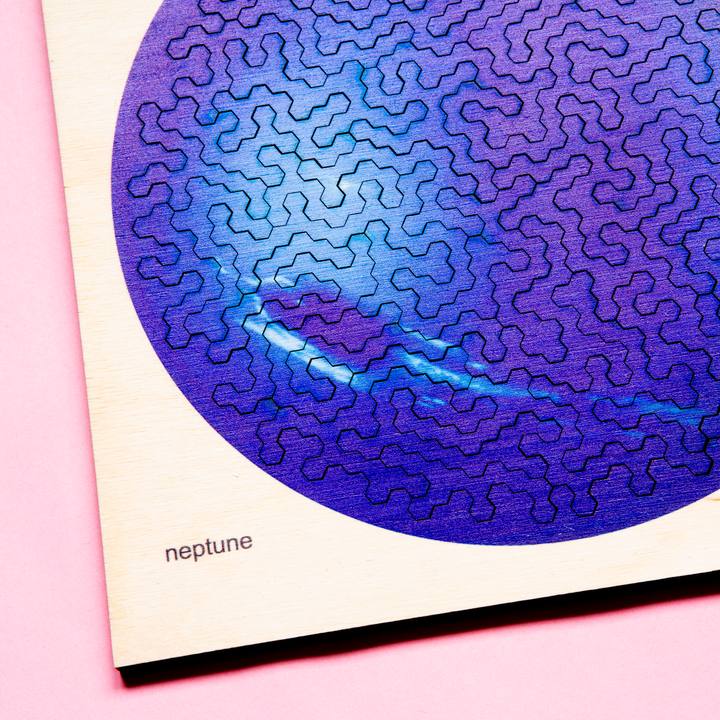 NEPTUNE - Extraordinary IQ WOODEN PUZZLE - PLANETS Series - Level Hard | Behäppi